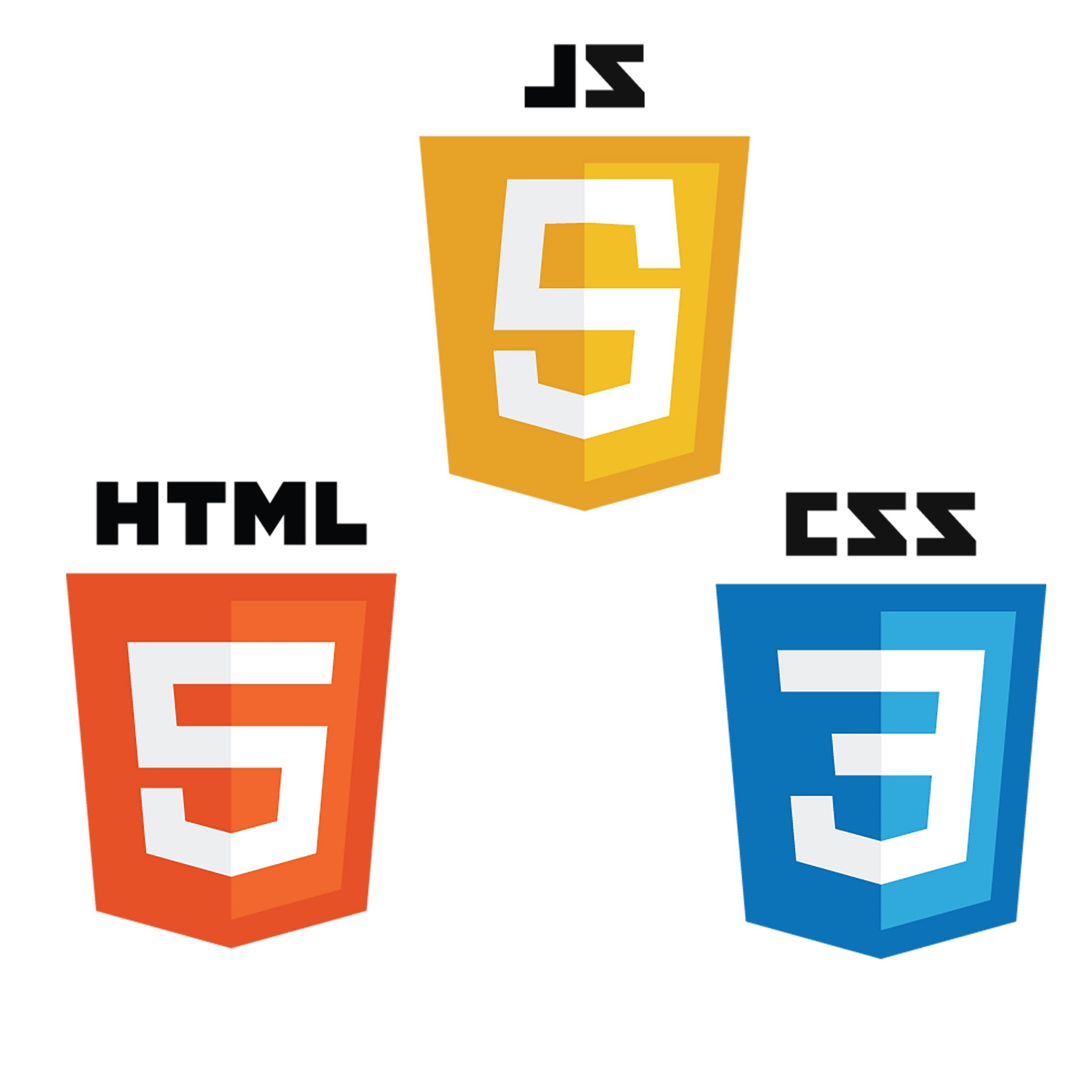 HMTL, CSS, and JS logos